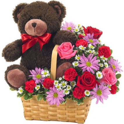 Be My Teddy Bear Basket