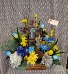 Be Still Cross w/ Angel in Silk Arrangement 