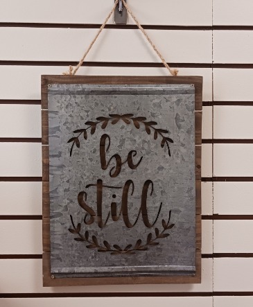 Be Still Plaque Gift in Fort Worth, TX | DARLA'S FLORIST