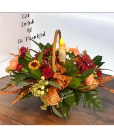 Be Thankful  Basket arrangement 