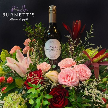 Be Wine Valentine Arrangement  in Kelowna, BC | Burnett's Florist