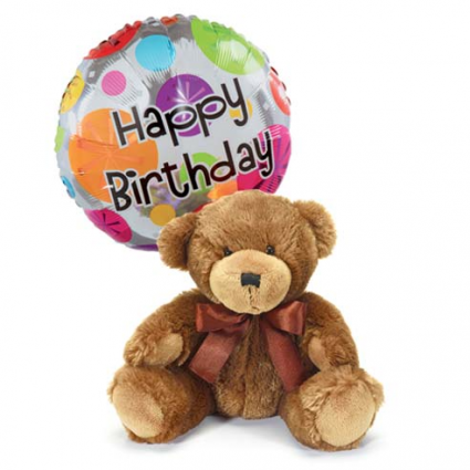 Happy Birthday Bear & Balloon 