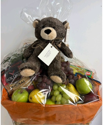 Bear Fruit & Goody Gift Basket