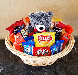 Bear Goodie Basket Exclusively at Mom & Pops in Ventura, CA | Mom And Pop Flower Shop Bear Goodie Basket Exclusively at Mom & Pops in Ventura, CA | Mom And Pop Flower Shop