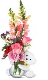 Bear Hug Arrangement Fresh Flower Arrangement