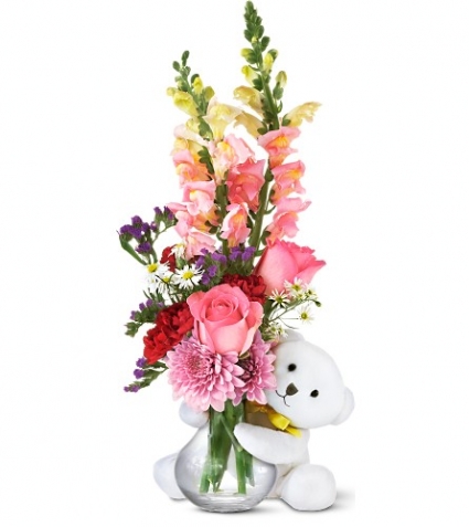 Bear Hug Vase Arrangement
