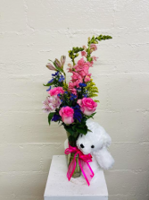 Bear Hug Floral Arrangement 