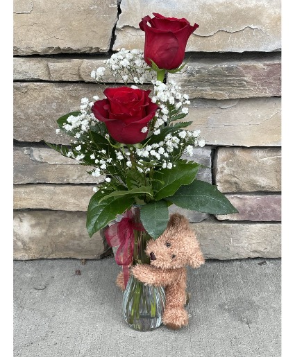 BEAR HUG LOVE BUG VASE