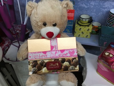 Beary chocolates Bear with Lindt Truffles.