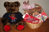 BEARY CHRISTMAS Large Sitting  Bear W/Christmas Candy