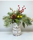 Beary Christmas Vase Arrangement
