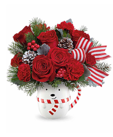 Beary Wish Bouquet vase arrangement in Kanata, ON | Ginestra Flower Shop