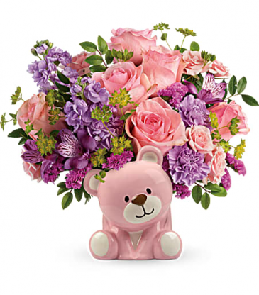 Beautiful Arrival Bear  in Fort Collins, CO | D'ee Angelic Rose Florist