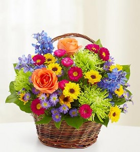 Beautiful Basket Summer Arrangement