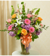 Beautiful Blessings Vase - Pastel Sympathy Arrangement