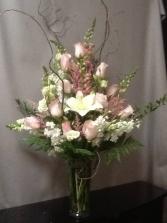 Beautiful Blessings Vase - Pink Sympathy Arrangement