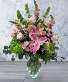 Beautiful Blooms Lilys, Hydrangea & Roses Pinks & Green
