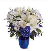 Beautiful blue and white Bouquet