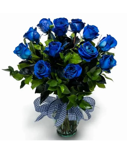Blue Roses  local delivery or pick up only- Available 6/13