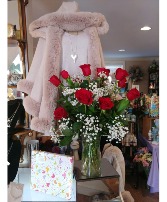 Beautiful Blush Pink Fur Cape, One Dozen Premium R 