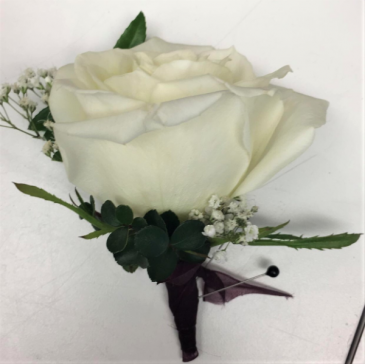 Beautiful Burgundy Boutonniere  in Moses Lake, WA | FLORAL OCCASIONS