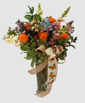 Beautiful butterflies Vase Arrangement