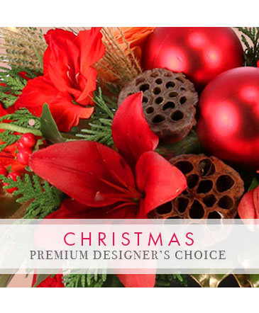 Beautiful Christmas Florals Premium Designer's Choice in Tracy, CA | LITTLE FLOWER SHOP