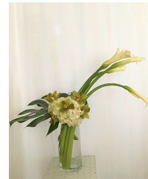 Beautiful Green orchids/callas Any Occasion