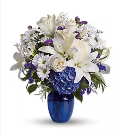 Beautiful In Blue Holiday Flowers
