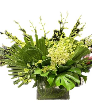 Beautiful in Green Natural or Artificial Silk  