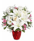 Beautiful in Red Vase arrangement