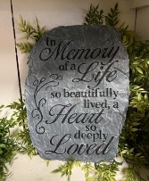Beautiful Life Stone Memorial stone