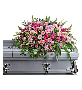 Beautiful memories casket spray Funeral