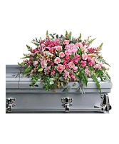 Beautiful Memories Casket Spray sympathy arrangements