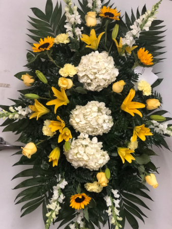 Beautiful Memories Standing funeral spray
