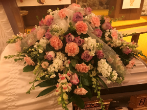 Beautiful Mother  Casket Flowers