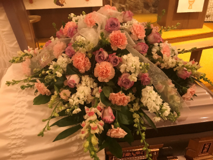 Beautiful Mother Casket Flowers