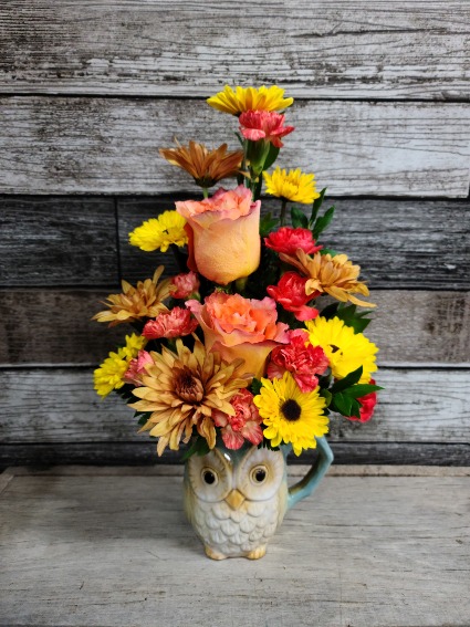Beautiful Owl  Mug arrangement 