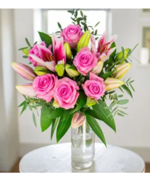 Beautiful Pink Vase arrangement