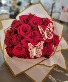 Beautiful red  wrapped bouquet  Any occasion 