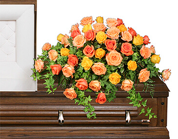 BEAUTIFUL ROSE BENEDICTION Funeral Flowers in Portland, MI | COUNTRY CUPBOARD FLORAL