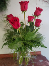 Beautiful Half Dozen Roses 