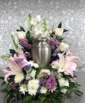 Beautiful Soul Urn arrangement- not included 