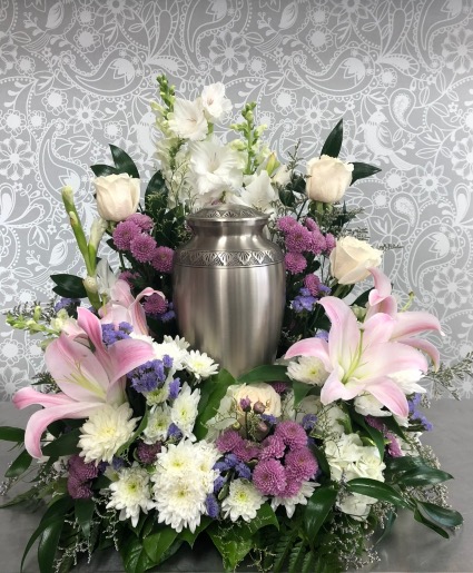 Beautiful Soul Urn arrangement- not included 