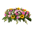 Beautiful Sunflowers Casket Saddle 
