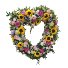 Beautiful Sunflowers Heart Wreath Flower Arrangement