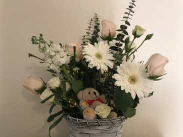 Beautiful When Blue - Deluxe Sympathy Flowers