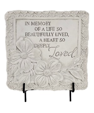 Beautifully Lived Flower Stone With Easel