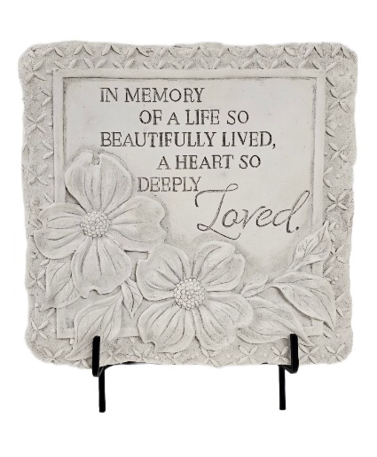 Beautifully Lived Flower Stone With Easel