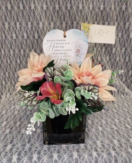 Because someone we love - Plaque & Silks Silk Arrangement